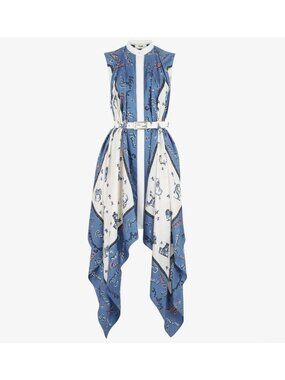 FENDI Resort 2023 Silk Astrology Zodiac Dress Size US 4 NEW NWOT